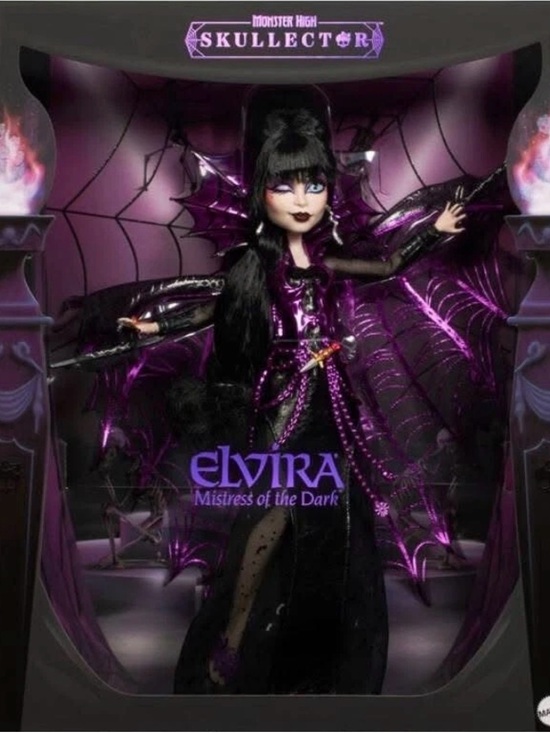 monster high Other - Monster High Elvira Mistress of the Dark Doll - Black & Purple